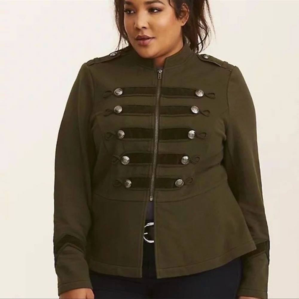 Torrid Embellished Zipper Jacket NWT Size 2